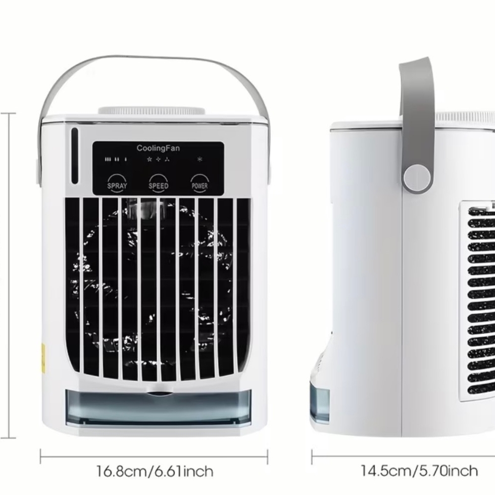 Portable Cooling Fan with LED Display - Picture 2 of 6
